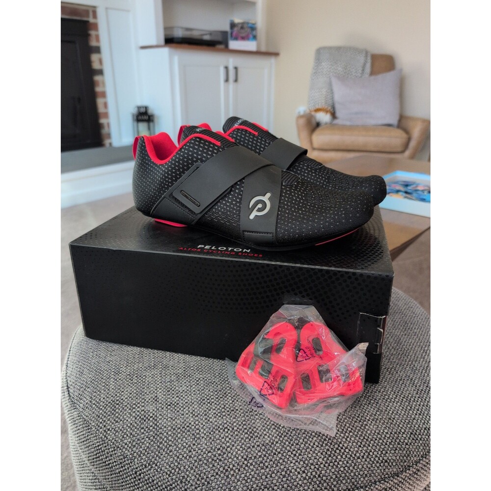 Brand new Peloton Altos Cycling shoes with look delta cleats + box US men's 10.5